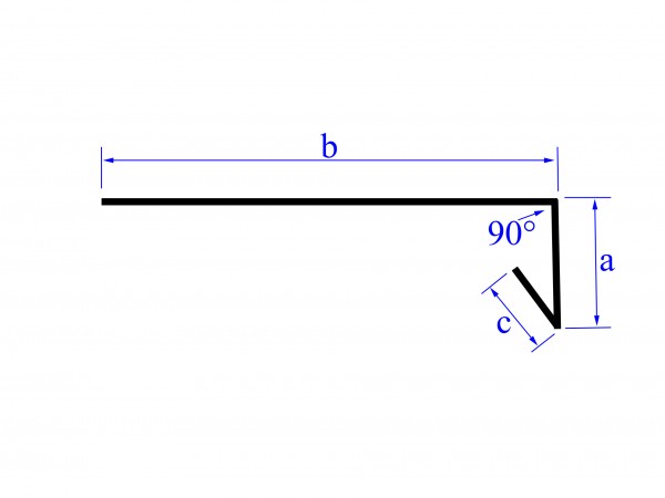 Tropfblech ohne Falz