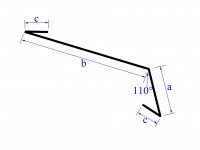 Vorschau: Traufblech mit Falz