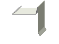 Ortgangblech mit Falz incl. ausgestellte Kantung