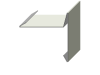 Ortgangblech mit Falz