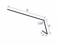 Vorschau: Traufblech ohne Falz