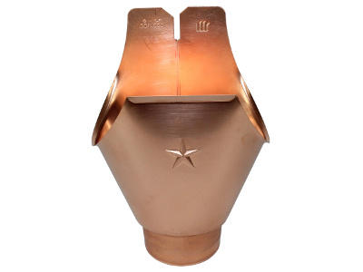 Einhangstutzen aus Kupfer