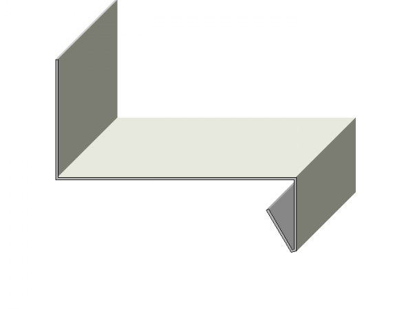Gesimsabdeckung mit Dreikant