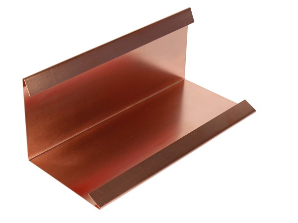 Wandanschlussblech mit 2 Falzen