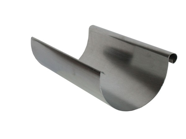 Dachrinne Aluminium halbrund, Länge 1,00m