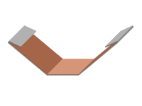 Kehlblech mit Wasserlauf