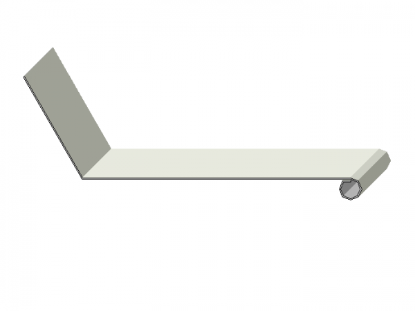 Gesimsabdeckung mit Wulst
