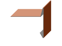 Ortgangblech ohne Falz