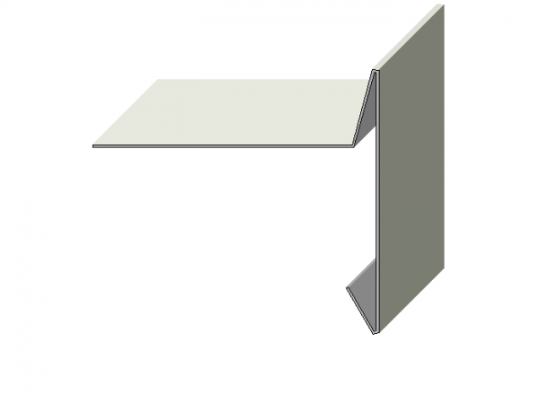 Ortgangblech ohne Falz