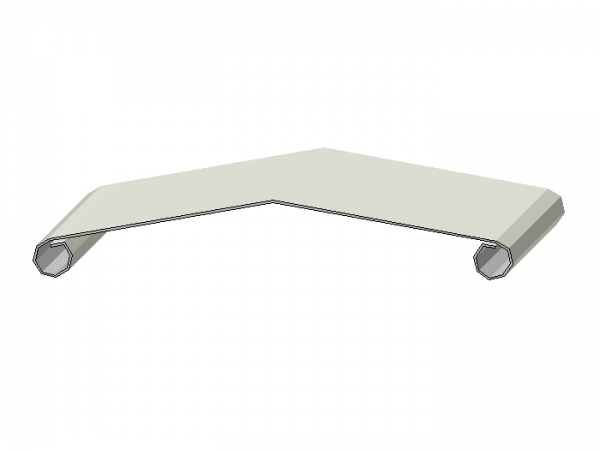 Attikaabdeckung, Mauerabdeckung mit Wulst und Mittelkantung