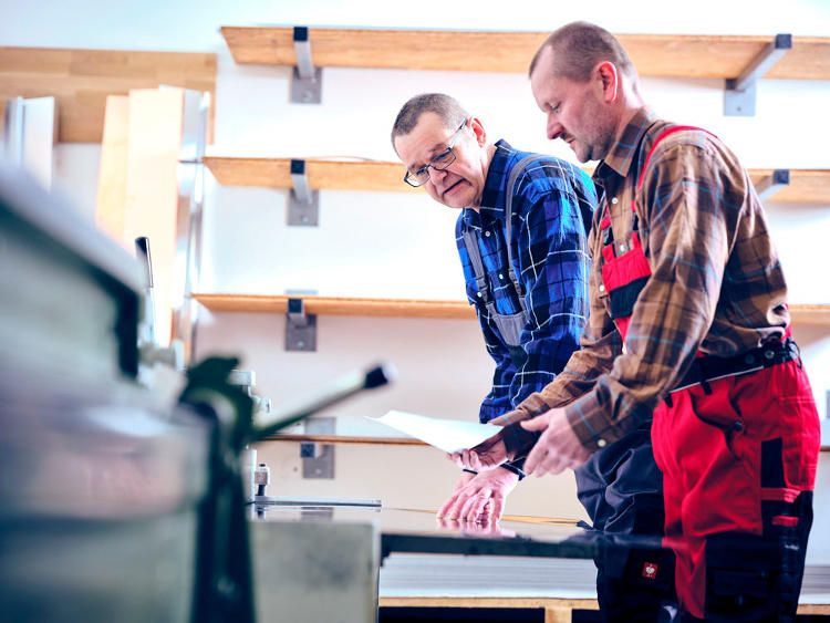 Schritt 2: Maßeinstellung