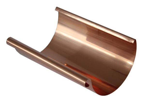 Kupfer Dachrinne halbrund