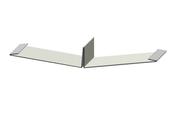 Kehlblech mit Stehfalz