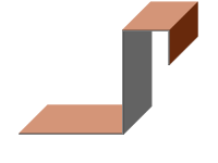 Windleiste ohne Falz ohne Umkantung