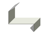 Gesimsabdeckung mit Dreikant und Abdichtungskantung