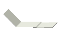 Schürzblech mit Walzbleistreifen