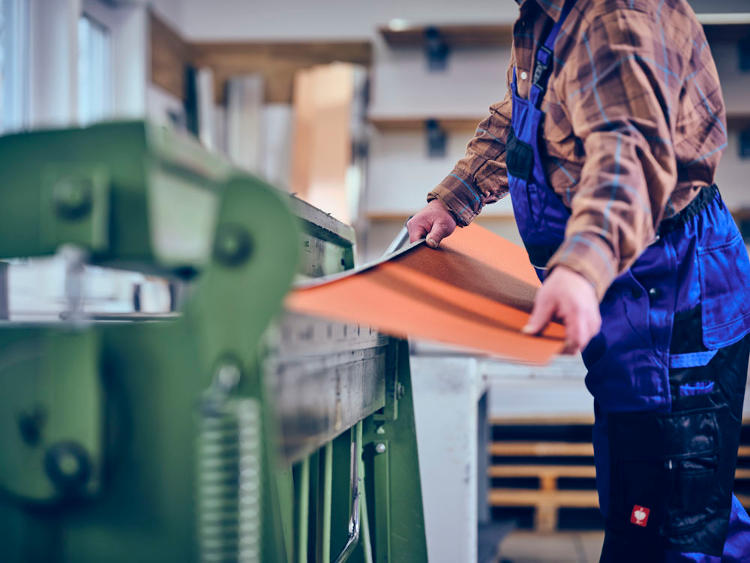 Schritt 1: Übernahme Blech nach Zuschnitt