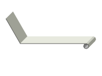 Gesimsabdeckung mit Wulst