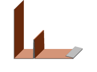 Wandanschluss mit externem Wasserlauf