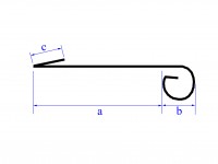 Vorschau: Traufblech mit Wulst