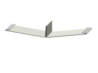 Kehlblech mit Stehfalz