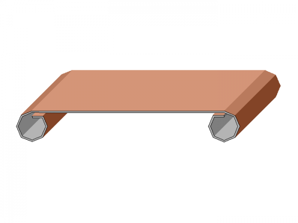 Attikaabdeckung, Mauerabdeckung mit Wulst