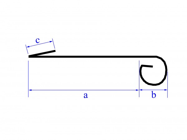 Traufblech mit Wulst