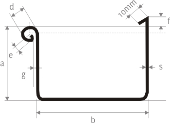 Dachrinnengrößen Dachrinne kastenform