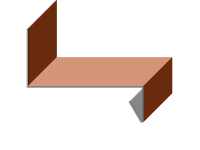 Gesimsabdeckung mit Dreikant