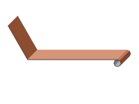 Gesimsabdeckung mit Wulst