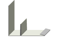 Wandanschluss mit externem Wasserlauf