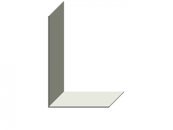 Wandanschlussblech ohne Falz