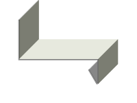 Gesimsabdeckung mit Dreikant