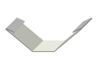 Kehlblech mit Wasserlauf