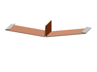 Kehlblech mit Stehfalz