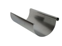 Vorschau: Dachrinne Aluminium halbrund, Länge 1,00m